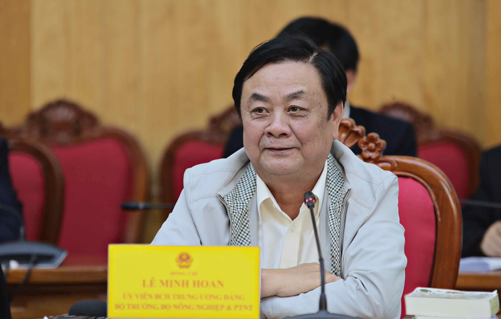 Bộ trưởng Bộ Nông nghiệp và Phát triển nông thôn Lê Minh Hoan làm việc với tỉnh Lâm Đồng