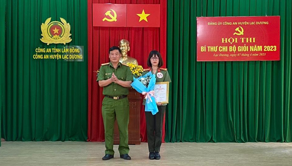 Công an huyện Lạc Dương tổ chức Hội thi Bí thư Chi bộ giỏi
